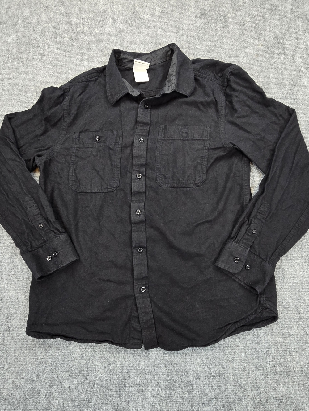 The North Face Mens L Black Button Down Shirt Long Sleeve Outdoor Casual